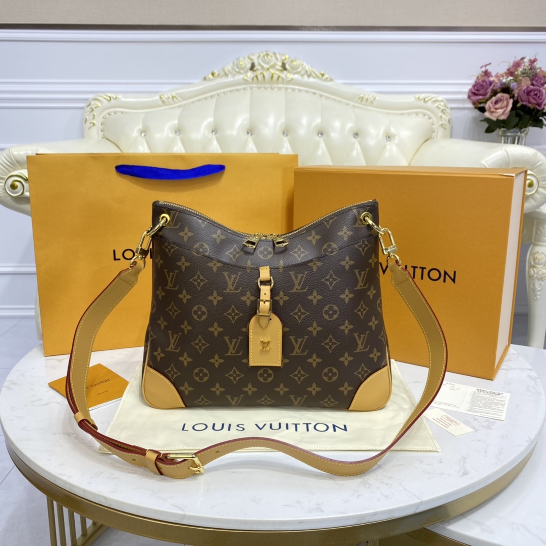 Louis Vuitton ODEON MM Handbag Monogram M45355 Natural